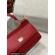 Dolce & Gabbana Small Sicily bag in Dauphine Calfskin Red