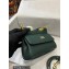 Dolce & Gabbana Small Sicily bag in Dauphine Calfskin Green