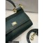 Dolce & Gabbana Small Sicily bag in Dauphine Calfskin Green