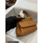 Dolce & Gabbana Small Sicily bag in Dauphine Calfskin Brown