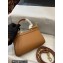 Dolce & Gabbana Small Sicily bag in Dauphine Calfskin Brown