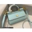 Dolce & Gabbana Small Sicily bag in Dauphine Calfskin Sky Blue