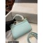 Dolce & Gabbana Small Sicily bag in Dauphine Calfskin Sky Blue