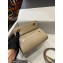 Dolce & Gabbana Small Sicily bag in Dauphine Calfskin Beige