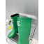 Chanel CC Logo Rain Boots Green 2022