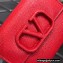 Valentino VLogo Signature Grainy Calfskin Flap Wallet Red 2022
