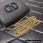 Valentino VLogo Signature Grainy Calfskin Mini Wallet with Chain Black 2022