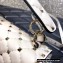 Valentino Rockstud Spike shoulder bag with chain in calfskin White 2022