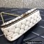 Valentino Rockstud Spike shoulder bag with chain in calfskin White 2022
