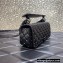 Valentino Rockstud Spike shoulder bag with chain in calfskin Black 2022