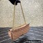 Valentino Rockstud Spike shoulder bag with chain in calfskin Nude 2022