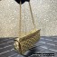 Valentino Rockstud Spike shoulder bag with chain in calfskin Metallic Gold 2022
