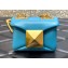 Valentino ONE STUD Nappa Micro Bag With Chain Blue 2022