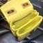 Valentino ONE STUD Nappa Micro Bag With Chain Yellow 2022