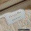 Lady Dior Medium Bag in Natural Wicker and Blue Dior Oblique Jacquard White 2022
