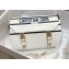 Dior Small Diorcamp Bag in Smooth Calfskin White 2022