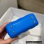 Lady Dior Micro Bag in Cannage Calfskin Blue 2022