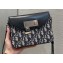 Dior Messenger Bag in Oblique Jacquard and Black Smooth Calfskin 2022