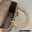 Lady Dior Mini Bag in Cannage Lambskin with Tonal enamel Charms Taupe 2022