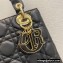 Lady Dior Small My ABCDior Bag in Cannage Lambskin with Tonal enamel Charms Black 2022