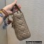 Lady Dior Small My ABCDior Bag in Cannage Lambskin with Tonal enamel Charms Taupe 2022