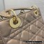 Lady Dior Small My ABCDior Bag in Cannage Lambskin with Tonal enamel Charms Taupe 2022