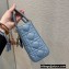 Lady Dior Small My ABCDior Bag in Cannage Lambskin with Tonal enamel Charms Sky Blue 2022