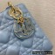 Lady Dior Small My ABCDior Bag in Cannage Lambskin with Tonal enamel Charms Sky Blue 2022
