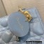 Lady Dior Small My ABCDior Bag in Cannage Lambskin with Tonal enamel Charms Sky Blue 2022