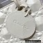 Lady Dior Small My ABCDior Bag in Cannage Calfskin with Diamond Motif White 2022