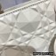 Lady Dior Small My ABCDior Bag in Cannage Calfskin with Diamond Motif White 2022