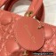 Dior Lady D-Joy Bag in Coral Pink Cannage Lambskin 2022