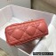 Dior Lady D-Joy Bag in Coral Pink Cannage Lambskin 2022