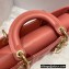 Dior Lady D-Joy Bag in Coral Pink Cannage Lambskin 2022