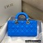Dior Lady D-Joy Bag in Blue Cannage Lambskin 2022