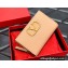 Valentino VLogo Signature Grainy Calfskin Zip Wallet Nude 2022