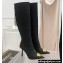 Fendi x Versace Heel 10.5cm Fendace FF Jacquard High Boots Black 2022