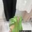 Gianvito Rossi Heel 10.5cm BIJOUX Sandals Metallic Grass Green 2022
