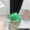 MACH & MACH Heel 13cm Platform 3cm Sydney Crystal Satin Sandals Green 2022