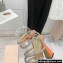 MACH & MACH Heel 13cm Platform 3cm Sydney Crystal Satin Sandals Orange 2022