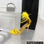 Aquazzura Heel 10cm Concerto Sandals Satin Yellow 2022
