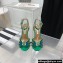 Aquazzura Heel 10.5cm Tequila Plexi Sandals Green 2022