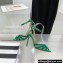 Aquazzura Heel 10.5cm Tequila Plexi Sandals Green 2022