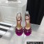 Aquazzura Heel 10.5cm Tequila Plexi Sandals Purple 2022