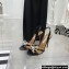 Aquazzura Heel 10.5cm Babe Sandals Satin Black 2022