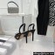Aquazzura Heel 10.5cm Babe Sandals Satin Black 2022