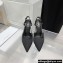 Balmain Heel 9.5cm Madison Crystal-embellished Satin Slingback Pumps Black 2022