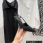 Balmain Heel 9.5cm Madison Crystal-embellished Satin Slingback Pumps Black 2022