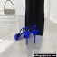 Balmain Heel 9.5cm Madison Crystal-embellished Satin Slingback Pumps Blue 2022