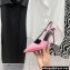 Balmain Heel 9.5cm Madison Crystal-embellished Satin Slingback Pumps Pink 2022